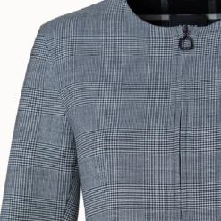 AKRIS Reversible Checked Wool Double-Face Jacket -Deals Vog Shift Store 774737