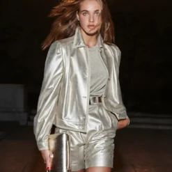 AKRIS Pearlized Lambskin Leather Jacket -Deals Vog Shift Store 775033 6ab207b4 9363 45ce 89fe 1fa123313fa3