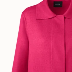 AKRIS Cashmere Double-Face Long Jacket -Deals Vog Shift Store 805496