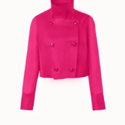 AKRIS Silk Organza Double-Breasted Short Jacket -Deals Vog Shift Store 807170