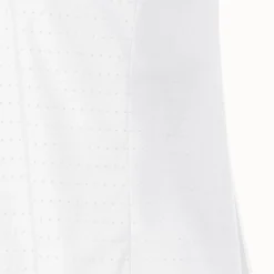Perforated Pin Dot Cotton Poplin Blouse -Deals Vog Shift Store 808208