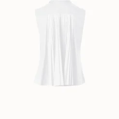 Perforated Pin Dot Cotton Poplin Blouse -Deals Vog Shift Store 808210