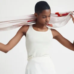 AKRIS Ohayo Print Cashmere Silk Scarf -Deals Vog Shift Store Akris Scarves Editorial SS21 A16