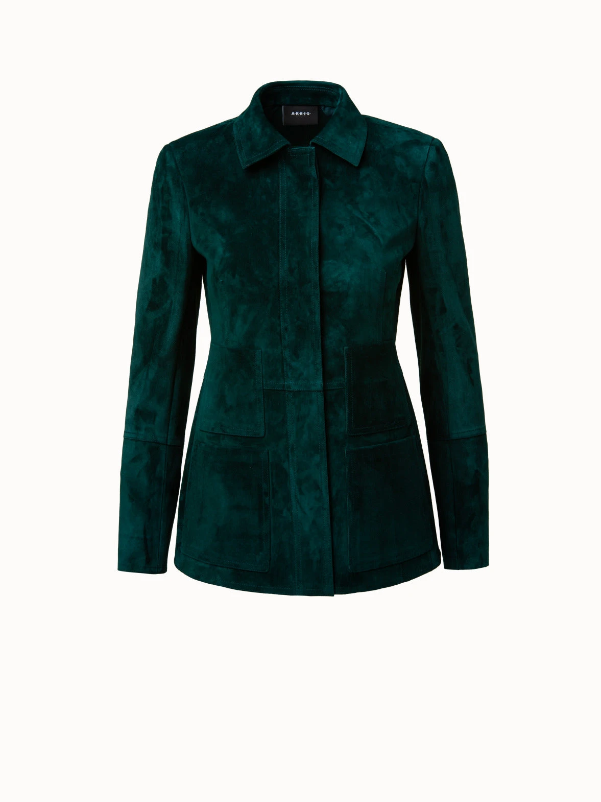 AKRIS Fitted Lamb Suede Leather Jacket 6 AKRIS Fitted Lamb Suede Leather Jacket - Image 4