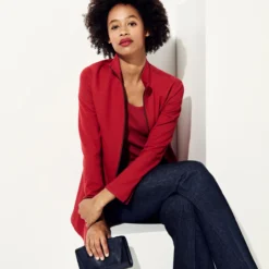 AKRIS Long Cashmere Jersey Jacket -Deals Vog Shift Store Editorial Carry Over PF21 A5 1