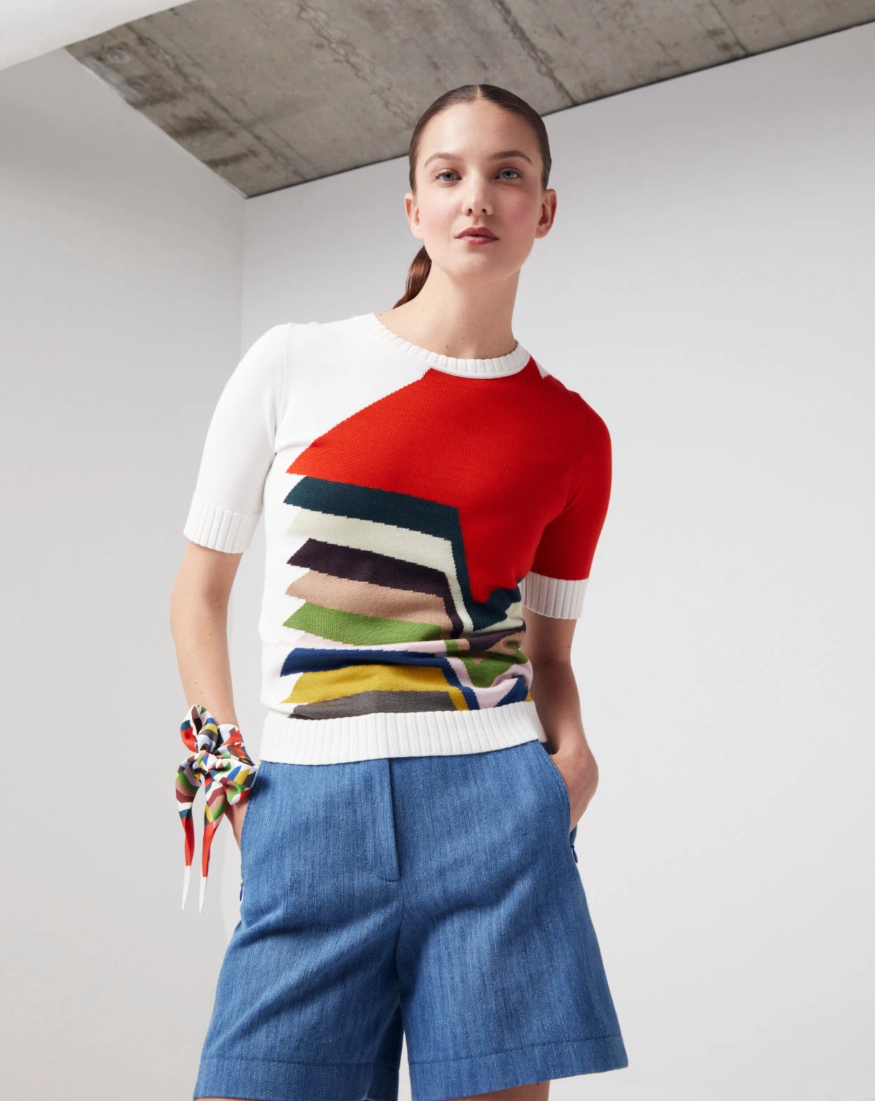 Filia Bermuda In Washed Cotton 4 Filia Bermuda In Washed Cotton - Image 2