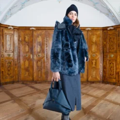 AKRIS Toscana Lamb Fur Parka -Deals Vog Shift Store Lookbook FW21 A38