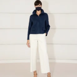 AKRIS Cropped Cashmere Double Face Jacket -Deals Vog Shift Store RE20 21 carryovers A12